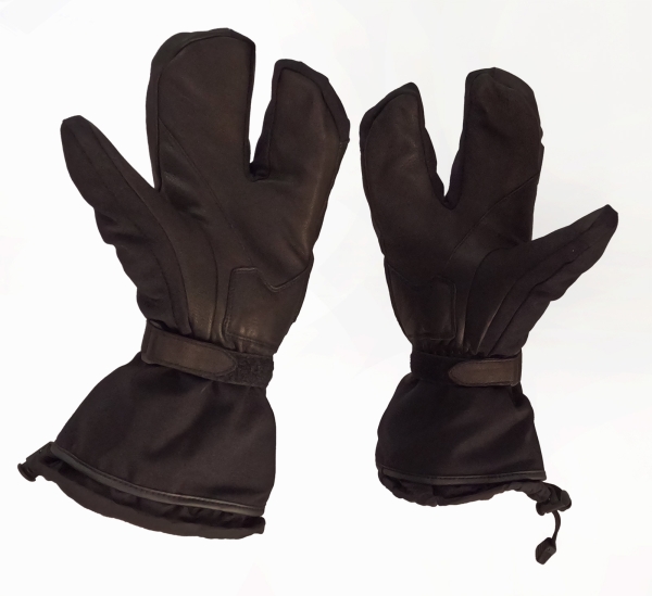 RACER Lobster3, schwarze warme Winterhandschuhe